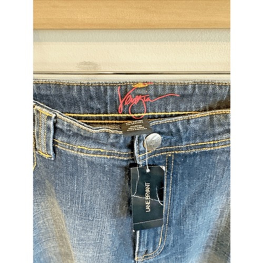 Venezia By Lane Bryant Wide Straight Leg Denim Jeans Women's Size 18 - Picture 4 of 16